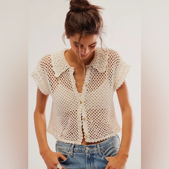 Free People Tops - Lily Crochet Top